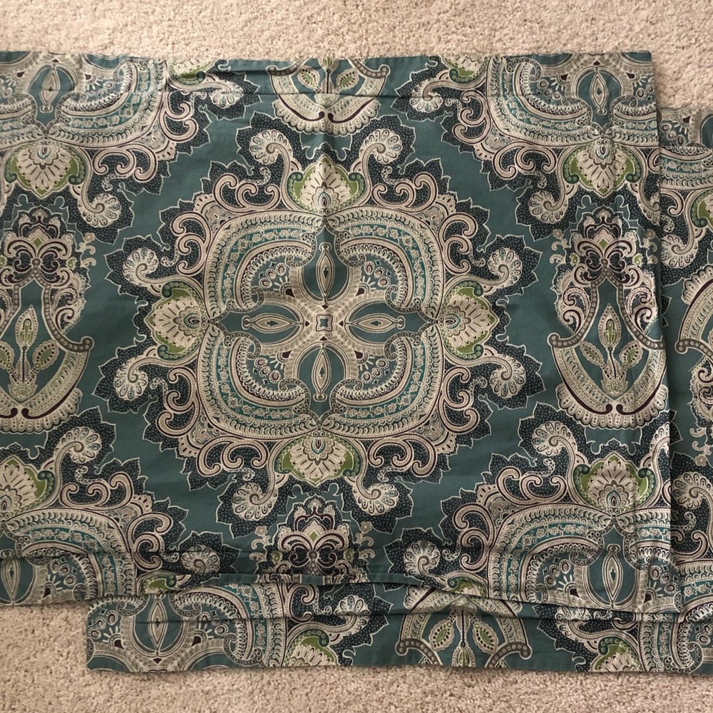 Pottery Barn set of 2 Ainsley medallion standard shams